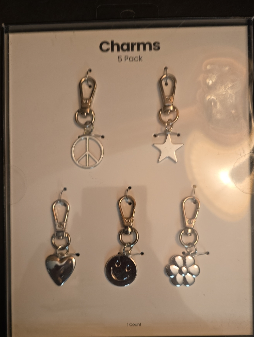 Silver Charm Clip Set - 5 Pack